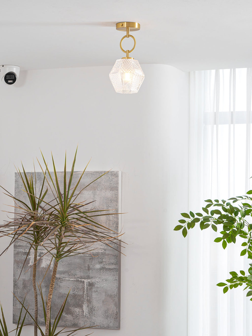 CHARLESTON DIAMOND GEOMETRIC CEILING LANTERN