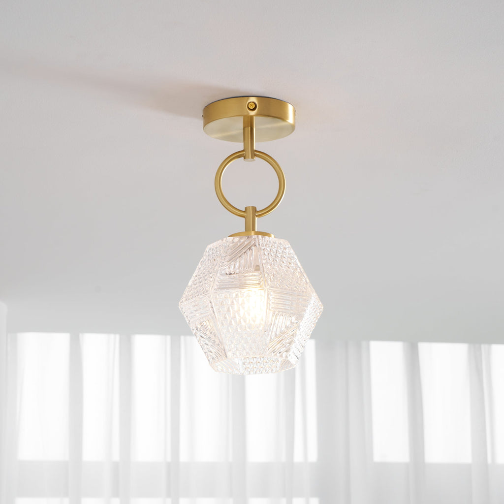 CHARLESTON DIAMOND GEOMETRIC CEILING LANTERN