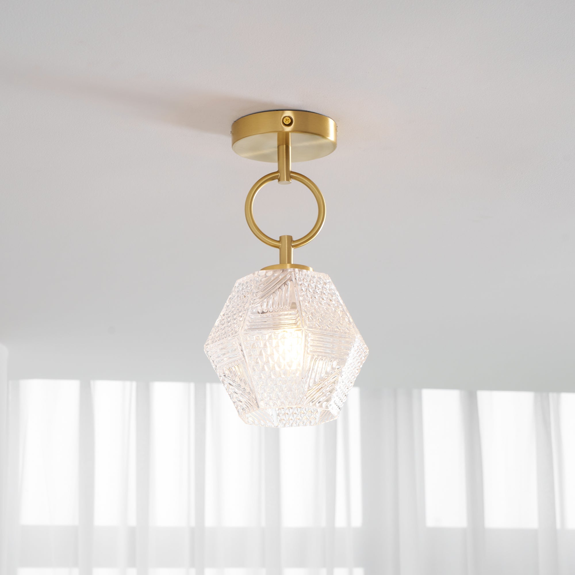 CHARLESTON DIAMOND GEOMETRIC CEILING LANTERN