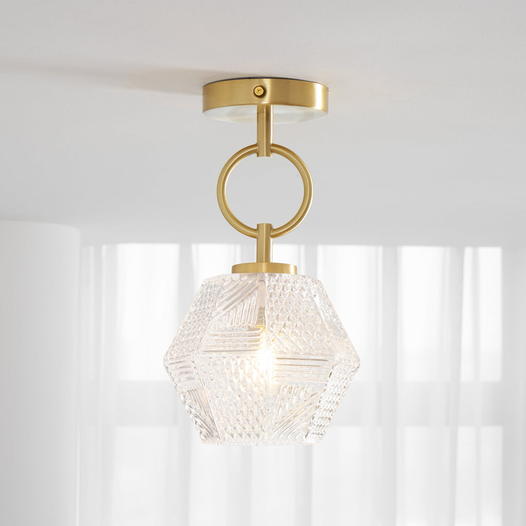 CHARLESTON DIAMOND GEOMETRIC CEILING LANTERN