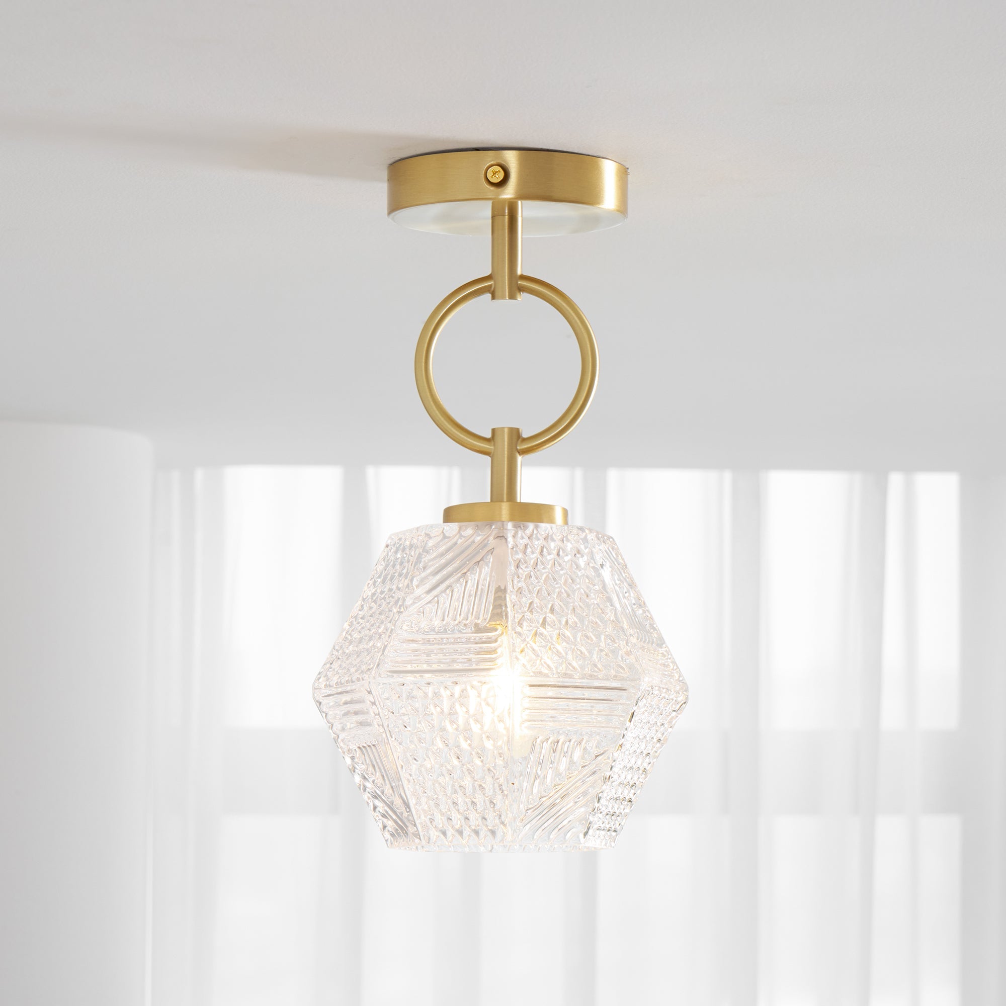 CHARLESTON DIAMOND GEOMETRIC CEILING LANTERN