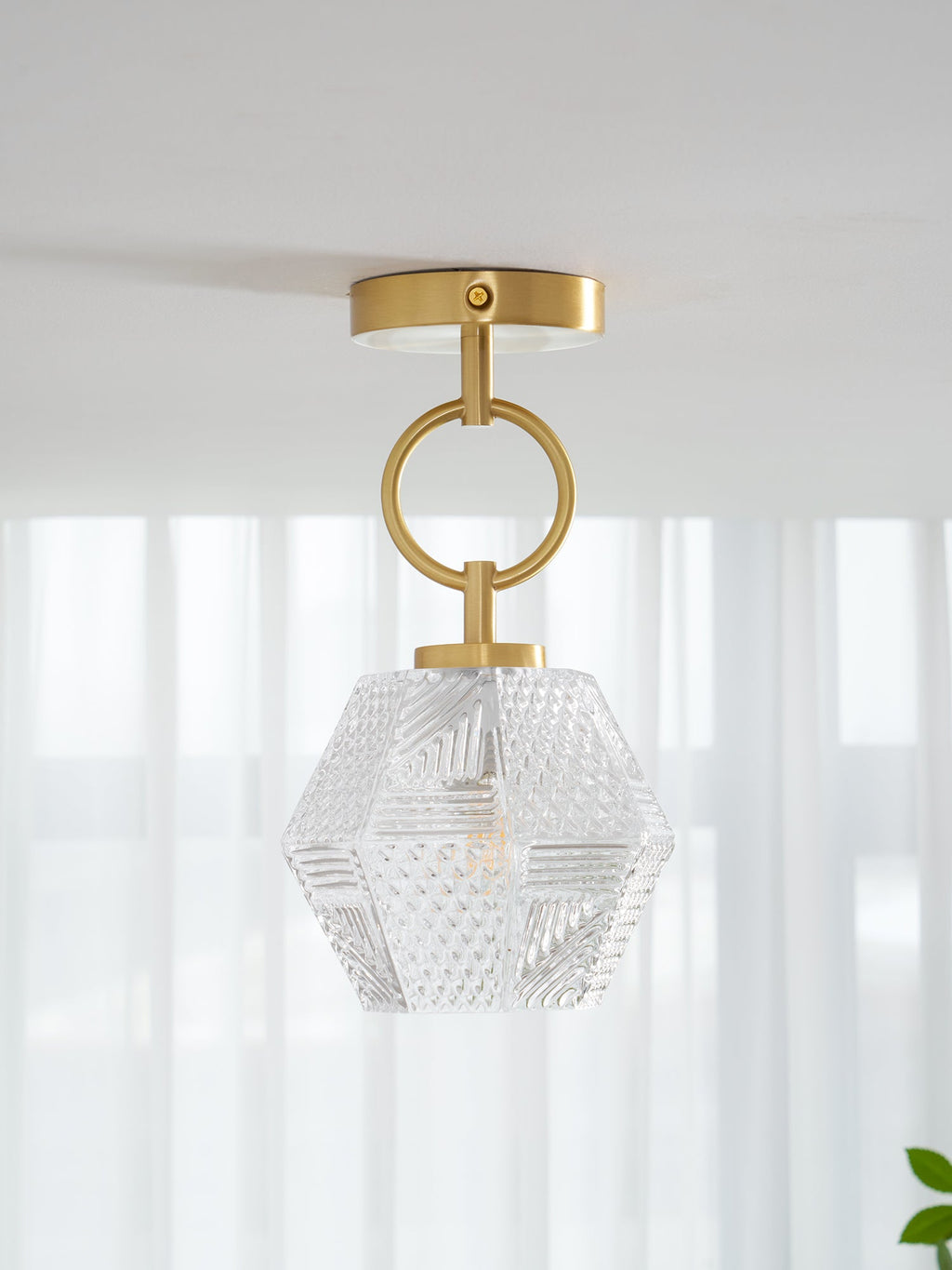 CHARLESTON DIAMOND GEOMETRIC CEILING LANTERN