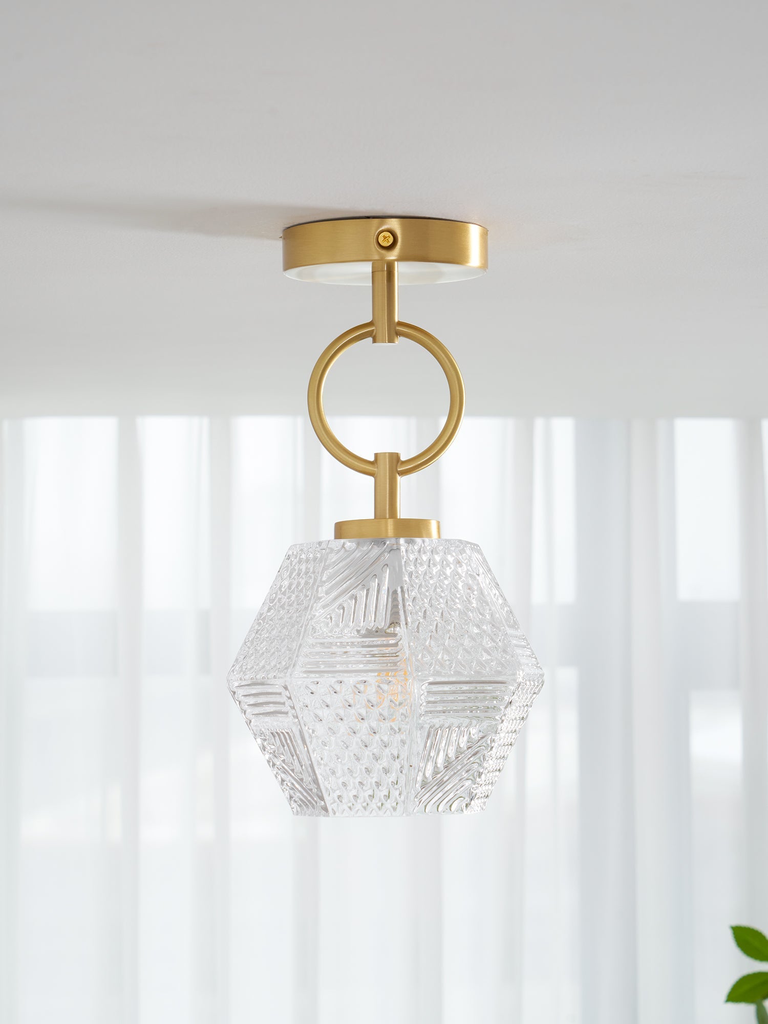 CHARLESTON DIAMOND GEOMETRIC CEILING LANTERN