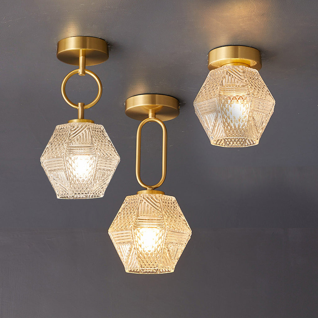 CHARLESTON DIAMOND GEOMETRIC CEILING LANTERN