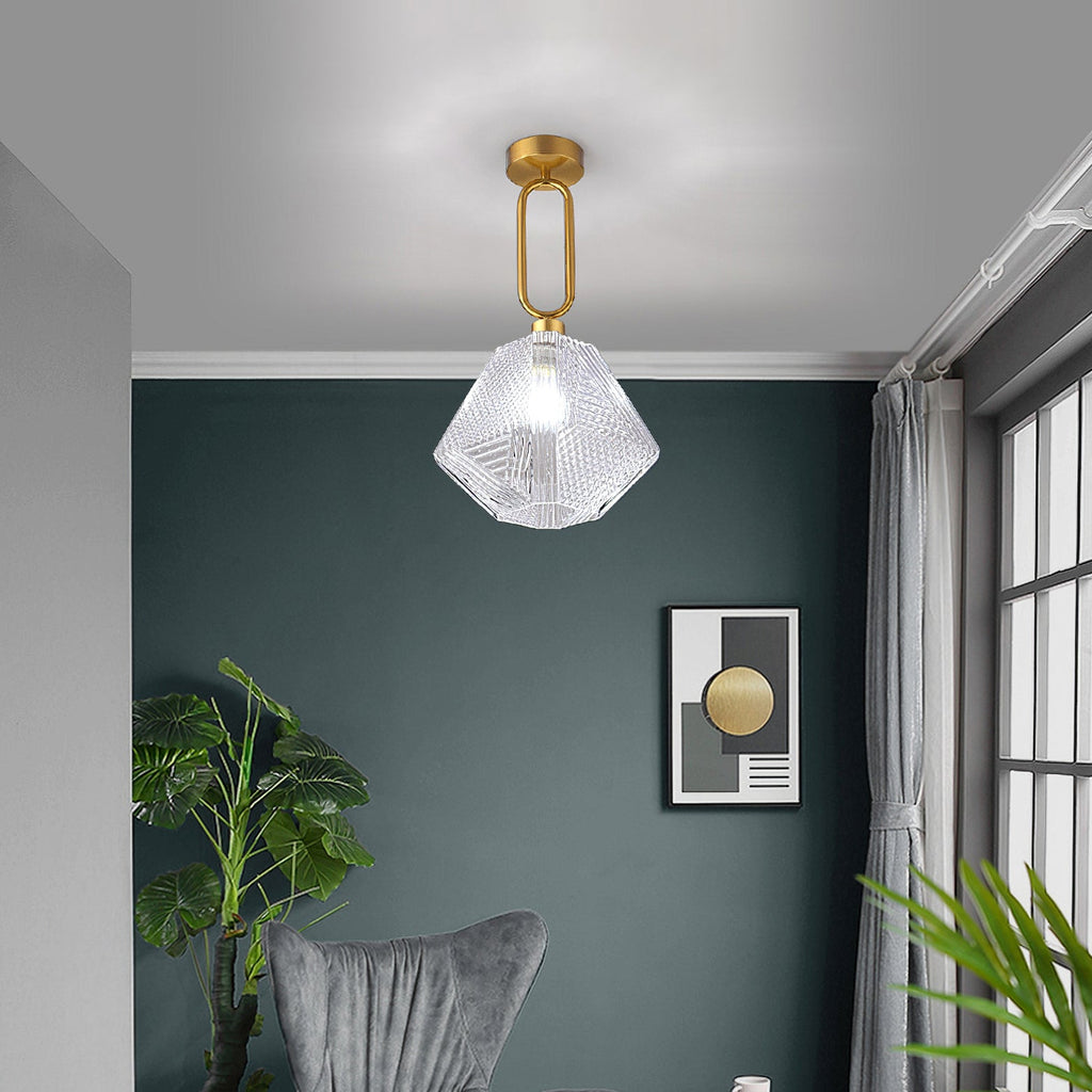 CHARLESTON DIAMOND GEOMETRIC CEILING LANTERN