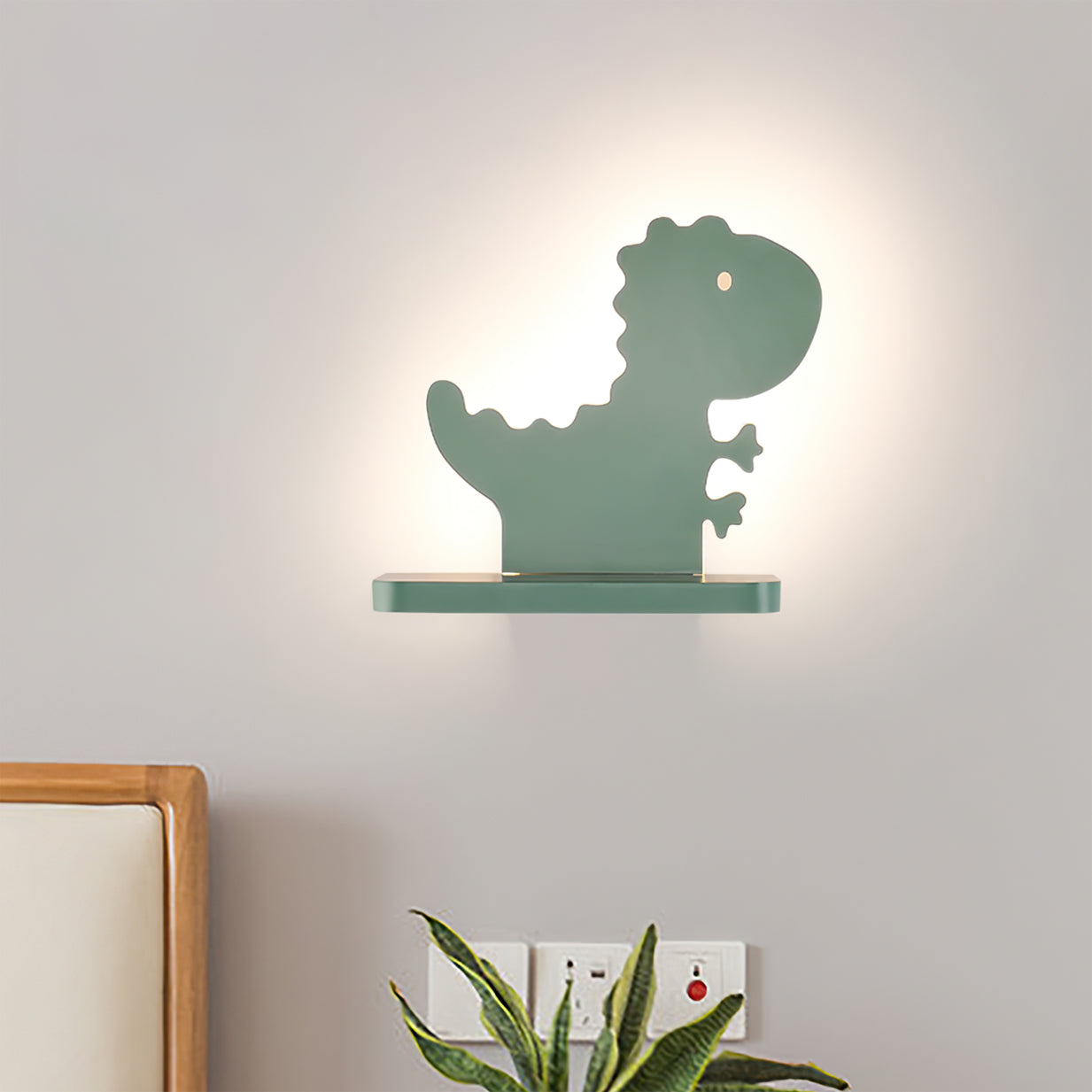 TRICERATOPS ILLUMINATED NURSERY SCONCE