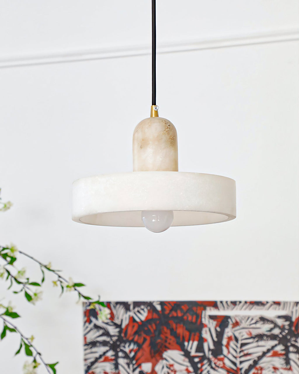 CARLISLE ALABASTER DISC HANGING LANTERN
