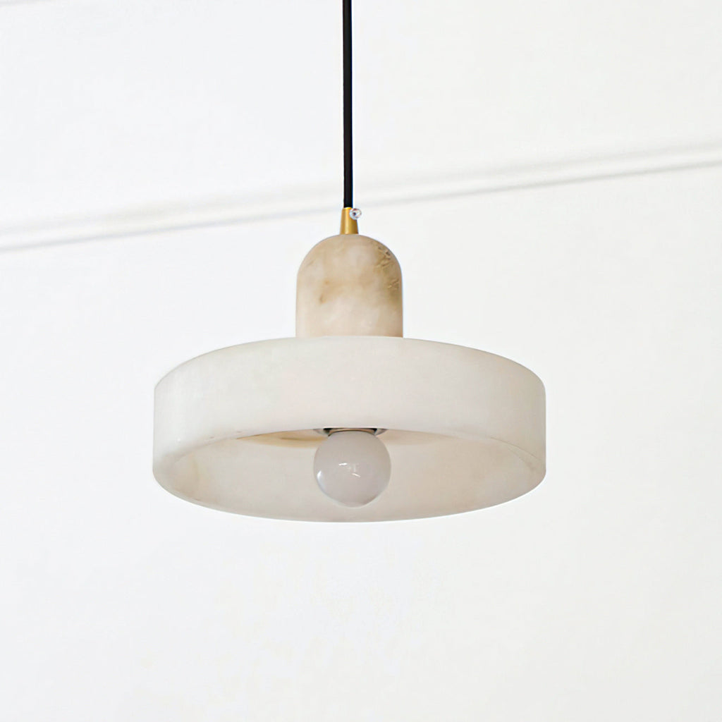 CARLISLE ALABASTER DISC HANGING LANTERN
