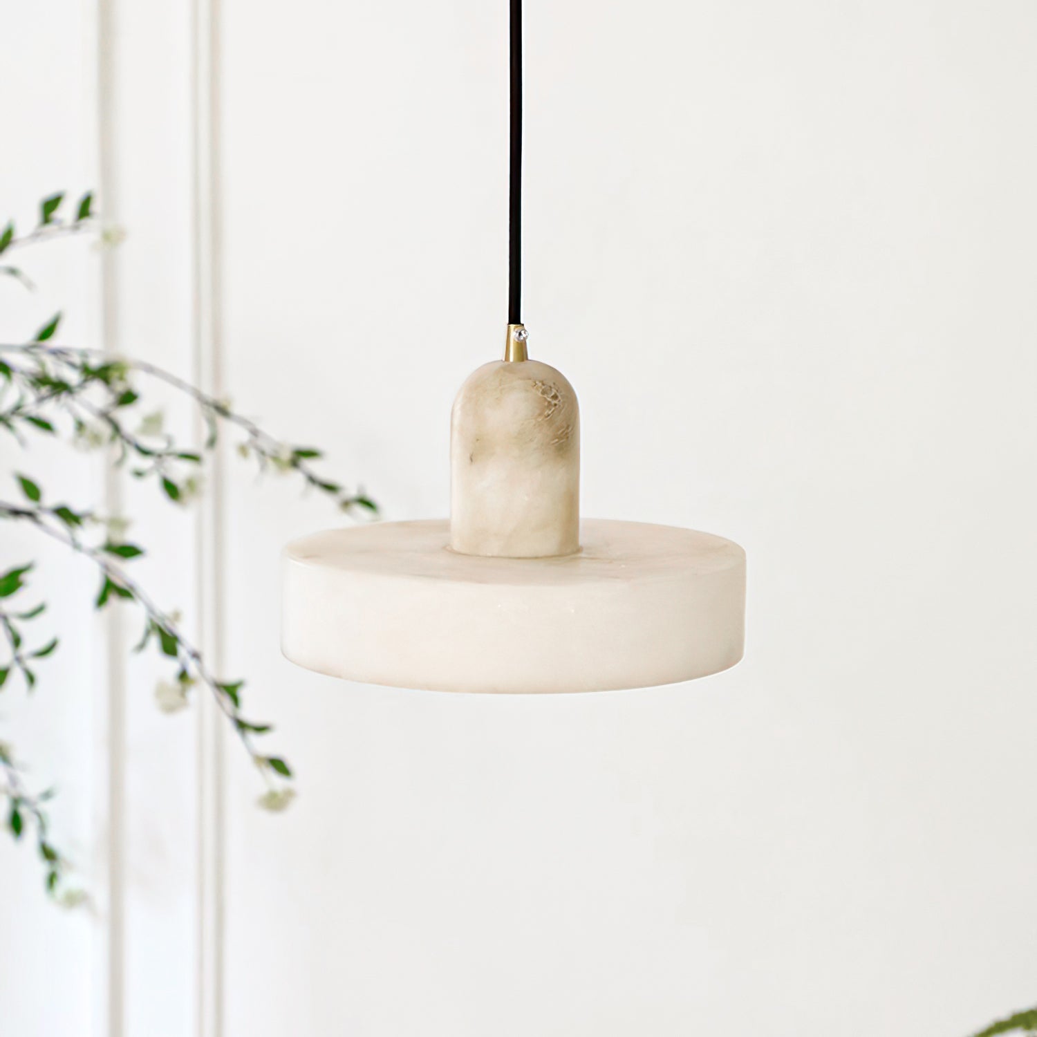CARLISLE ALABASTER DISC HANGING LANTERN