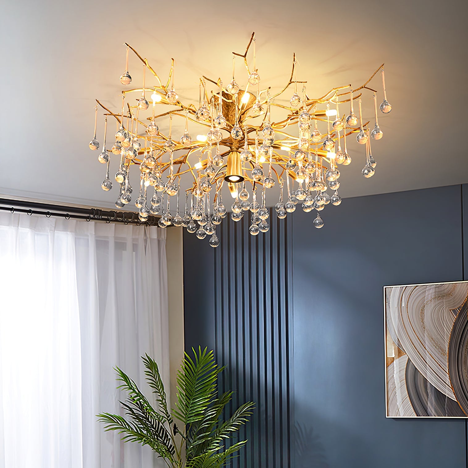 CARLETON STARRY DOME CEILING LIGHT
