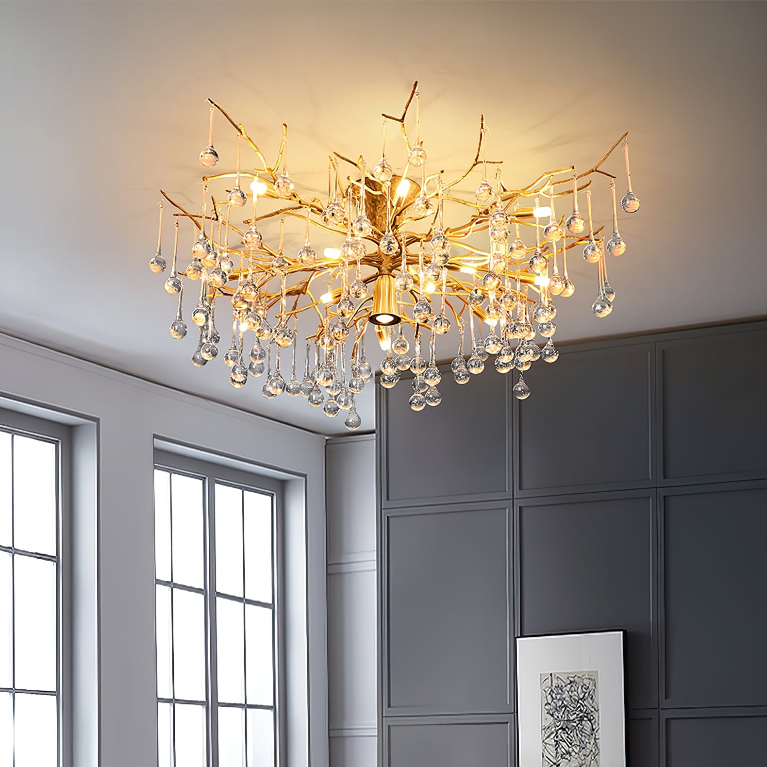CARLETON STARRY DOME CEILING LIGHT