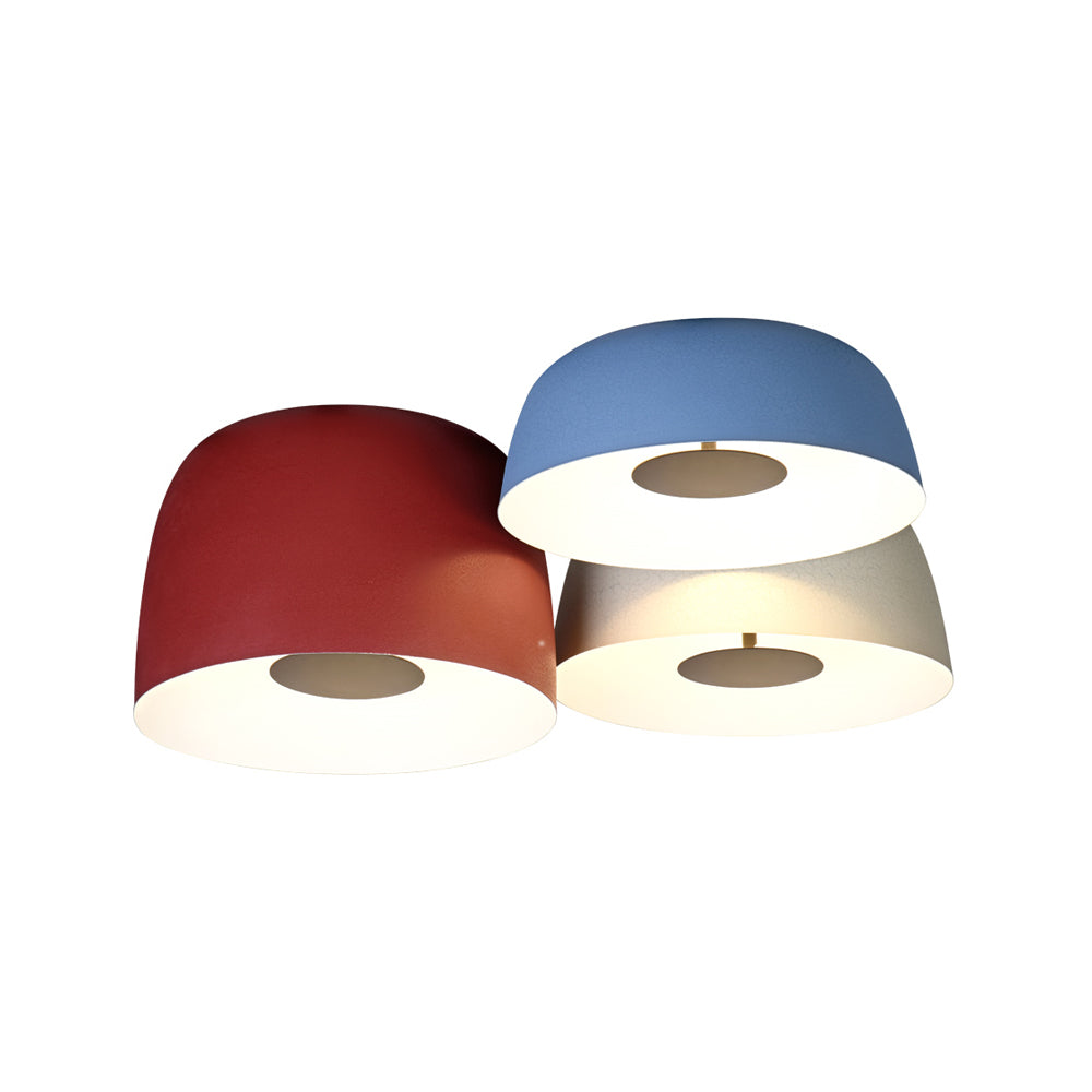 HALSTEAD DRUM-SHAPED WOODEN CEILING LUMINAIRE