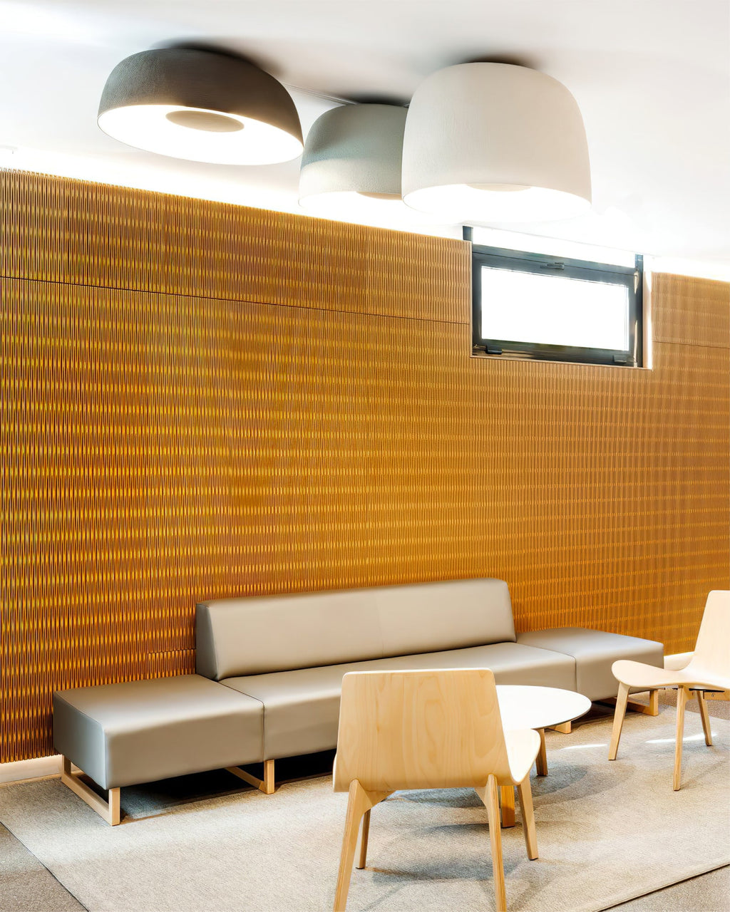 HALSTEAD DRUM-SHAPED WOODEN CEILING LUMINAIRE