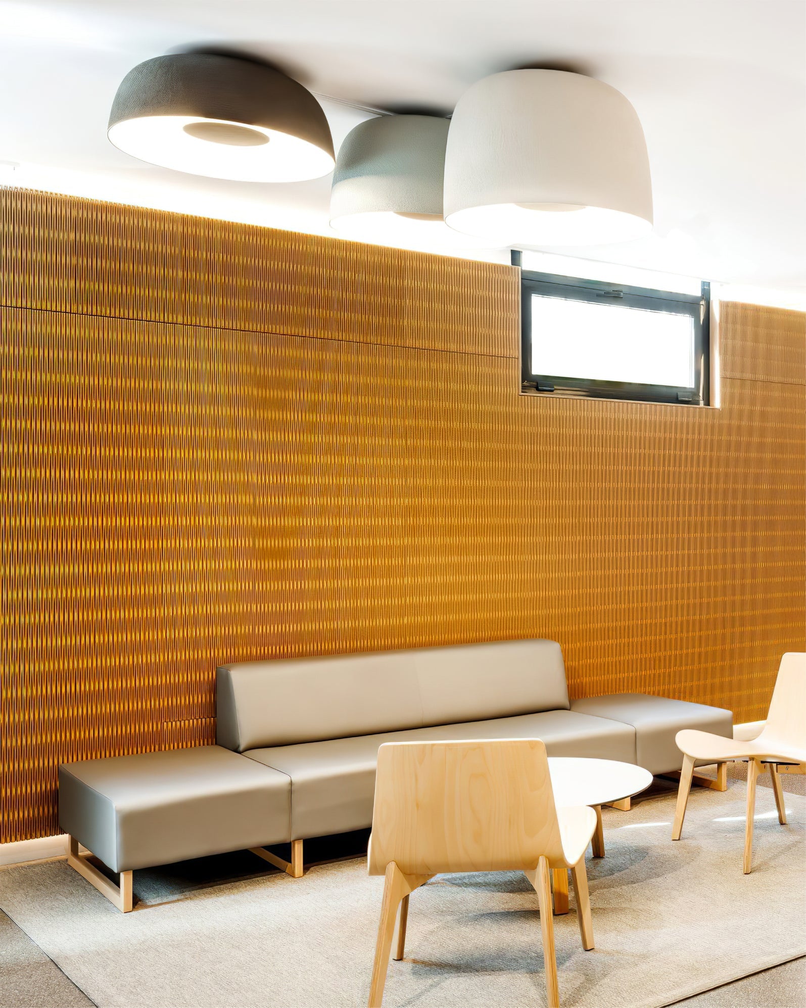 HALSTEAD DRUM-SHAPED WOODEN CEILING LUMINAIRE
