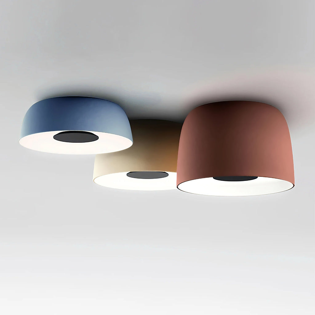 HALSTEAD DRUM-SHAPED WOODEN CEILING LUMINAIRE