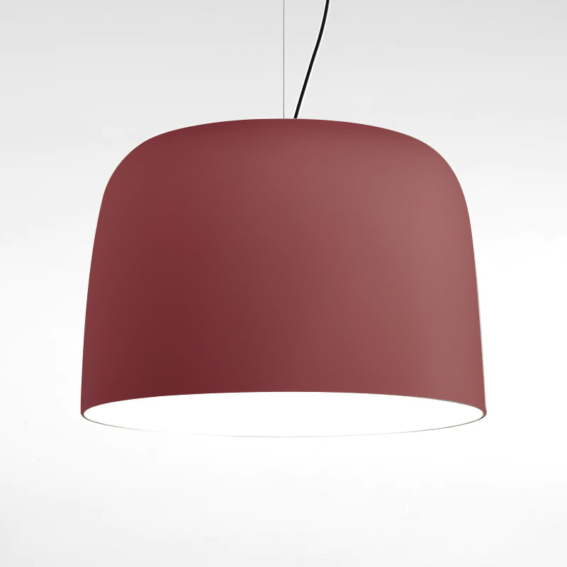 CARVER WOODEN DRUM HANGING LANTERN