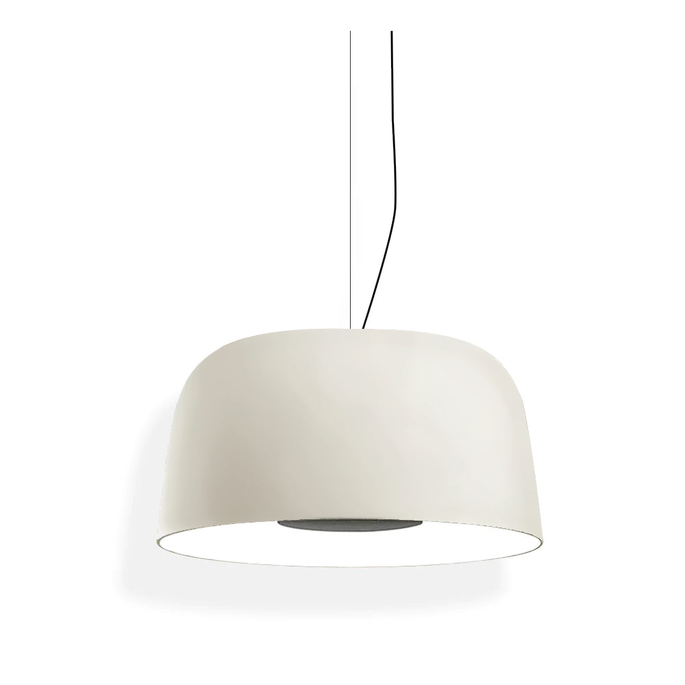 CARVER WOODEN DRUM HANGING LANTERN