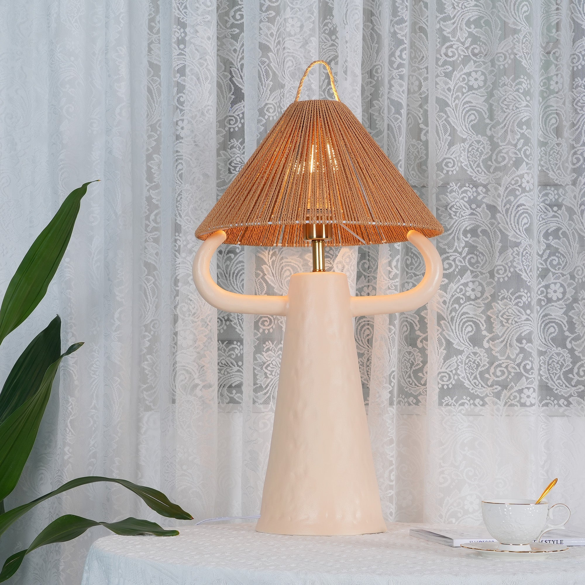 FENWICK ANTLERED CERAMIC ILLUMINATOR