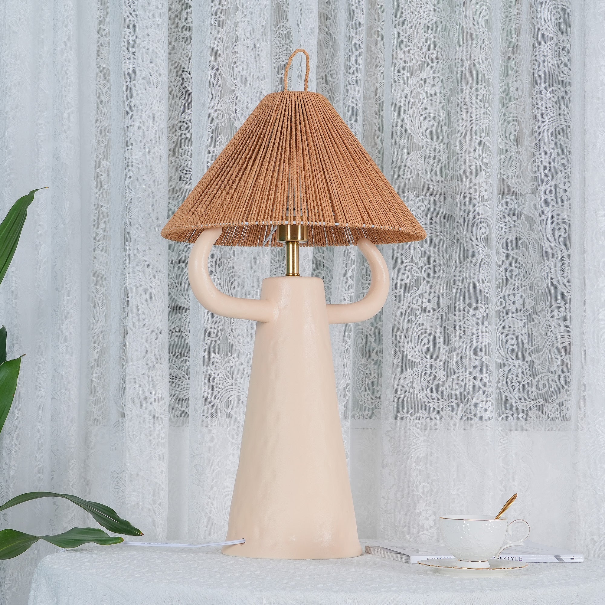 FENWICK ANTLERED CERAMIC ILLUMINATOR