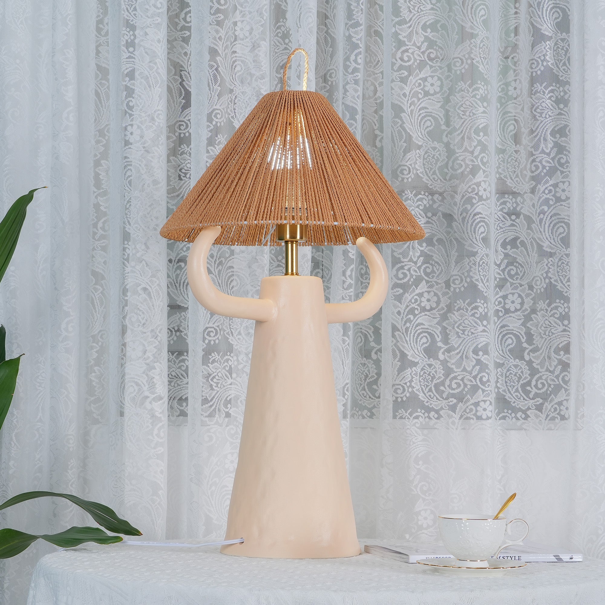 FENWICK ANTLERED CERAMIC ILLUMINATOR