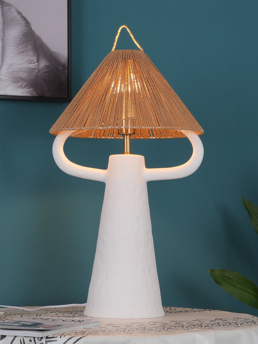 FENWICK ANTLERED CERAMIC ILLUMINATOR