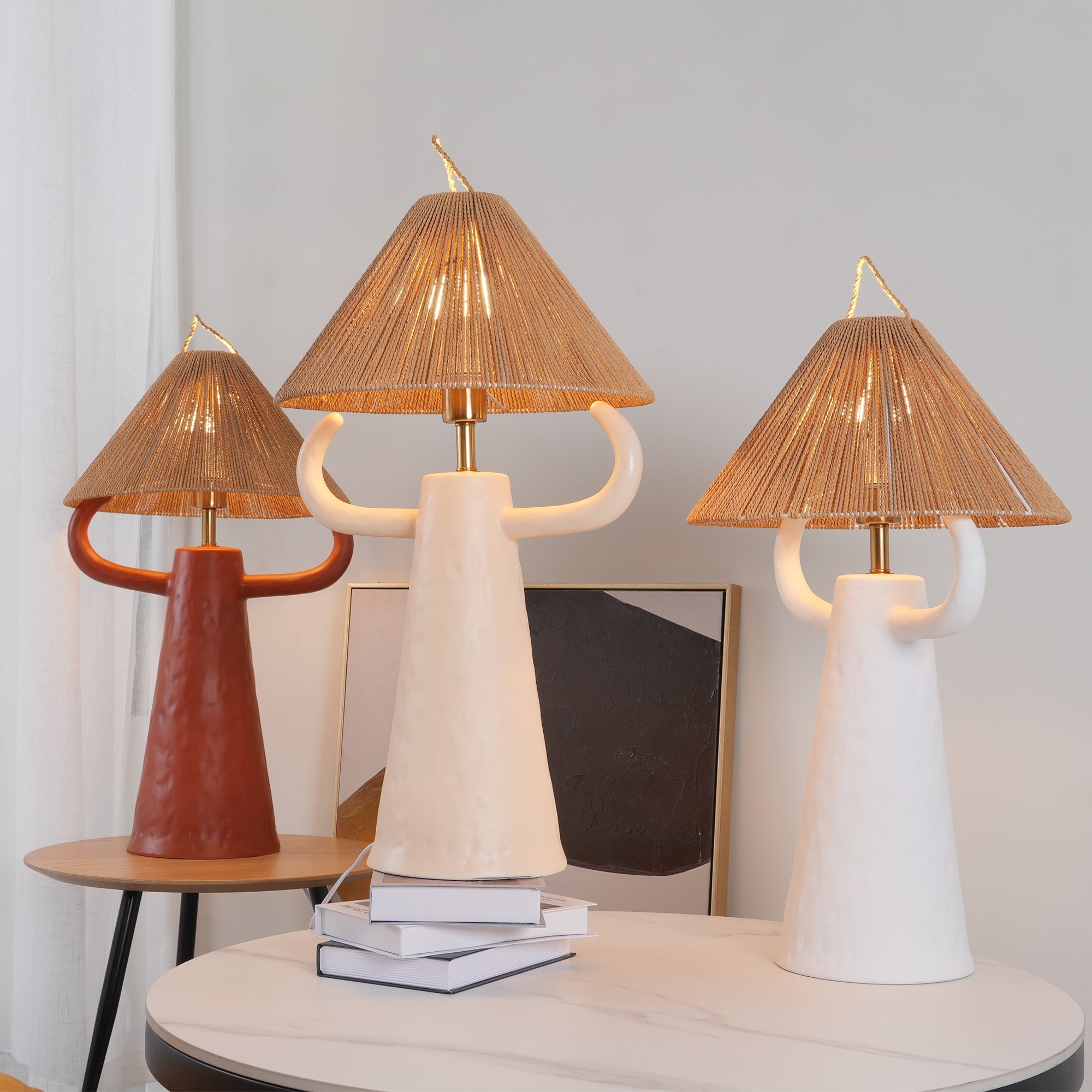 FENWICK ANTLERED CERAMIC ILLUMINATOR