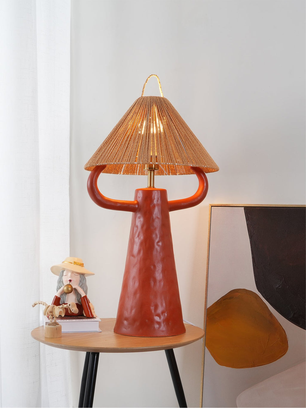 FENWICK ANTLERED CERAMIC ILLUMINATOR