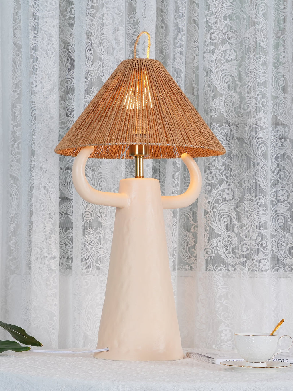 FENWICK ANTLERED CERAMIC ILLUMINATOR