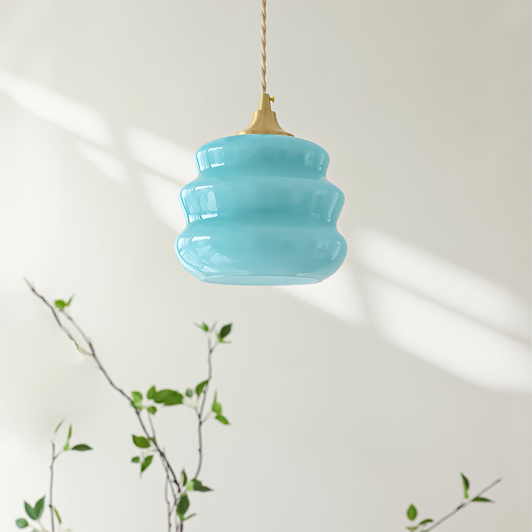 WINTHROP HANGING AMBER GLASS ILLUMINATOR