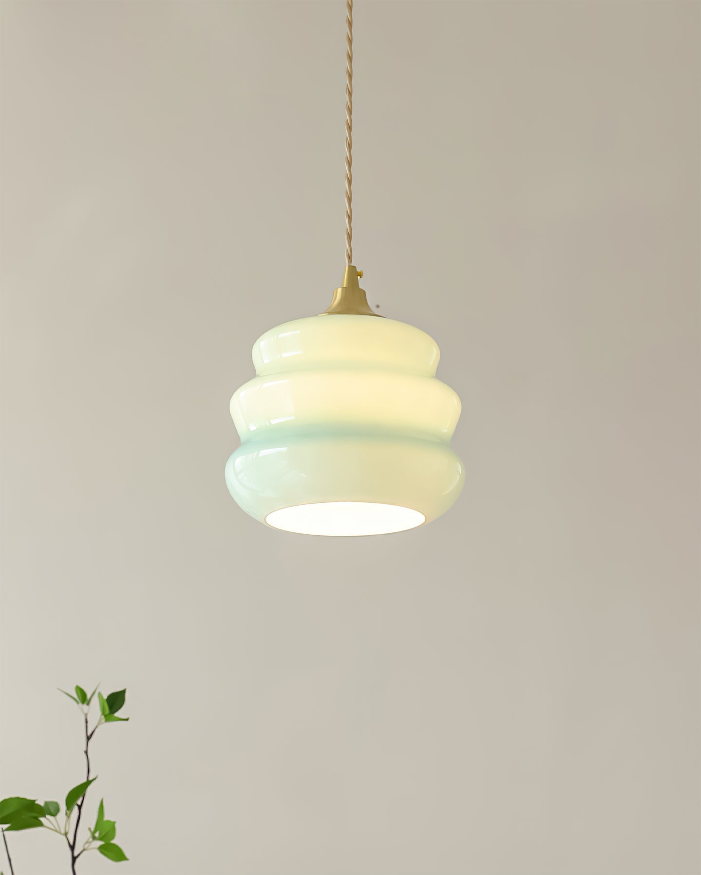 WINTHROP HANGING AMBER GLASS ILLUMINATOR