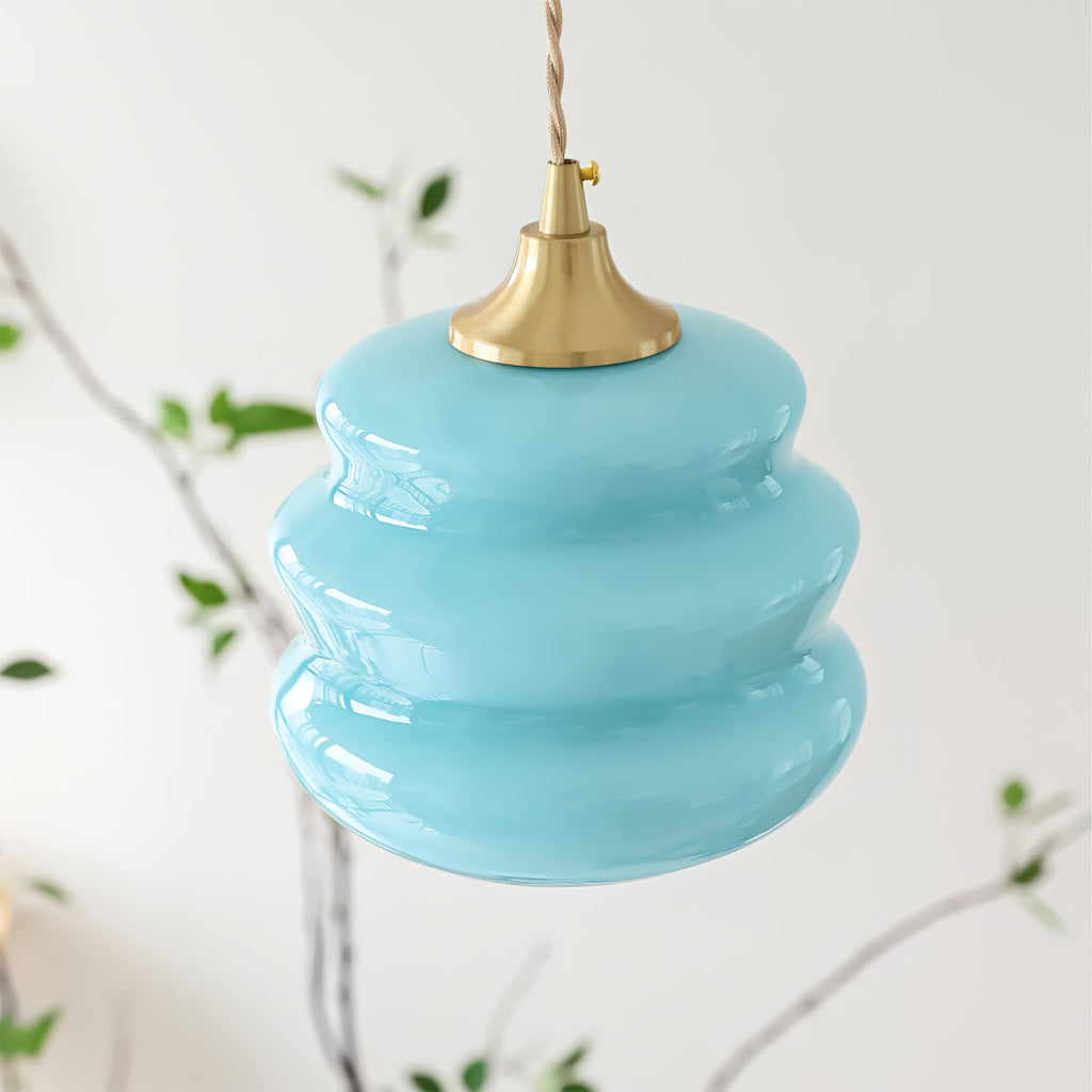 WINTHROP HANGING AMBER GLASS ILLUMINATOR