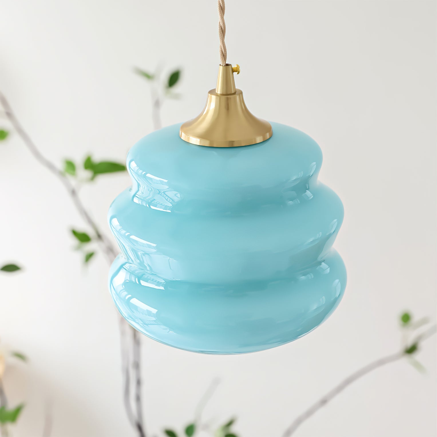 WINTHROP HANGING AMBER GLASS ILLUMINATOR