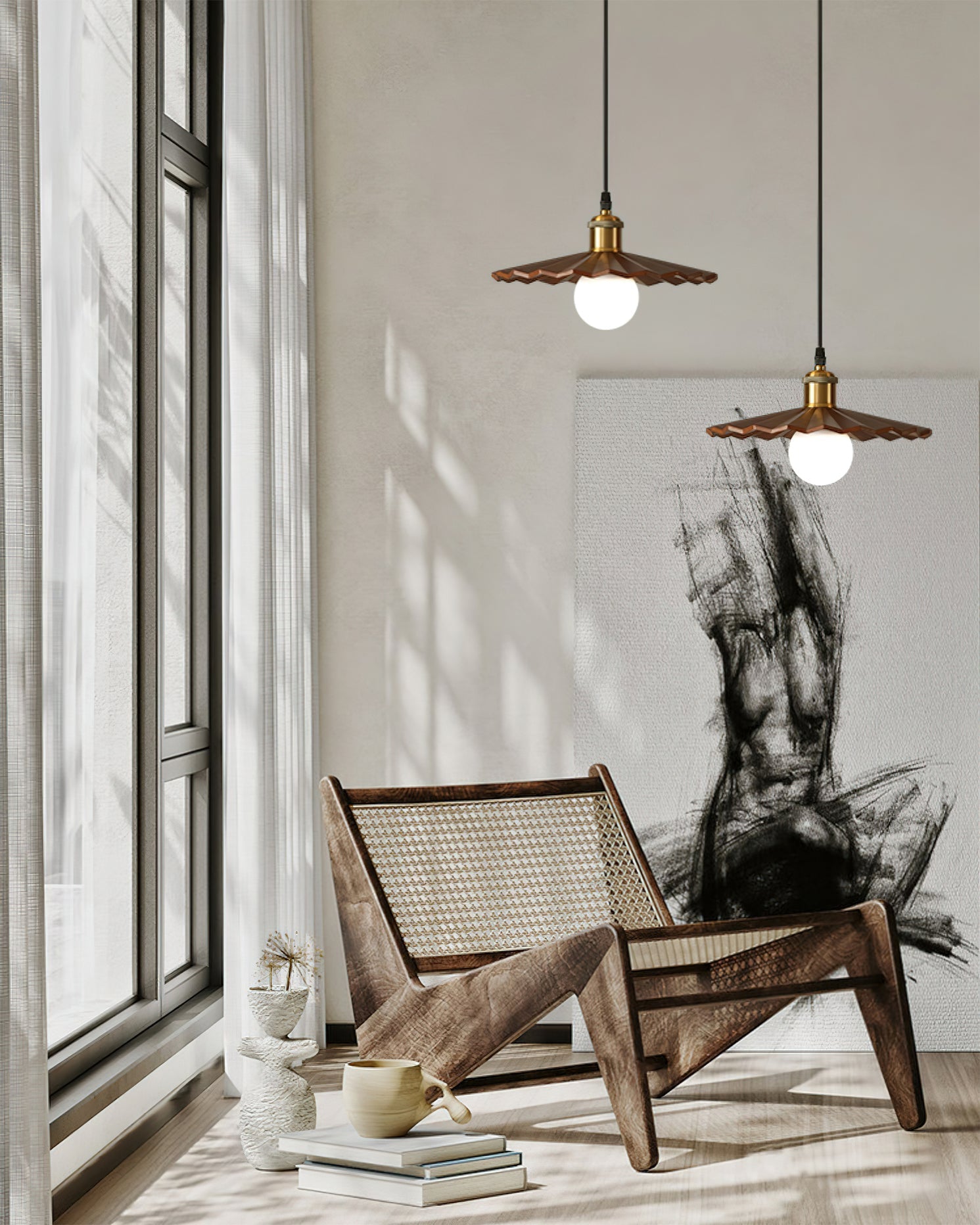 WHITBY HARBOR GLASS PENDANT LANTERN