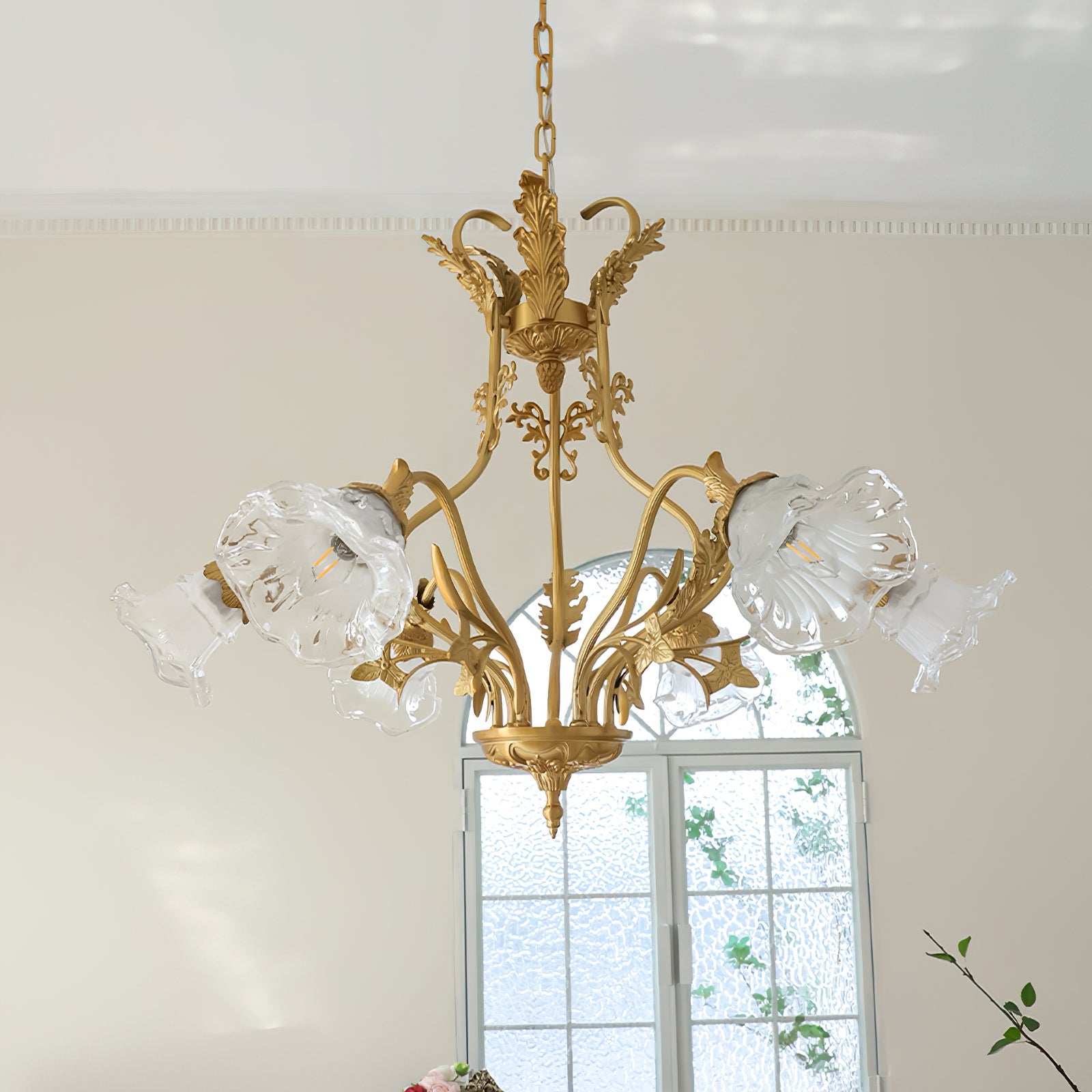 FLORENTINE GILDED BLOOM HANGING LIGHT