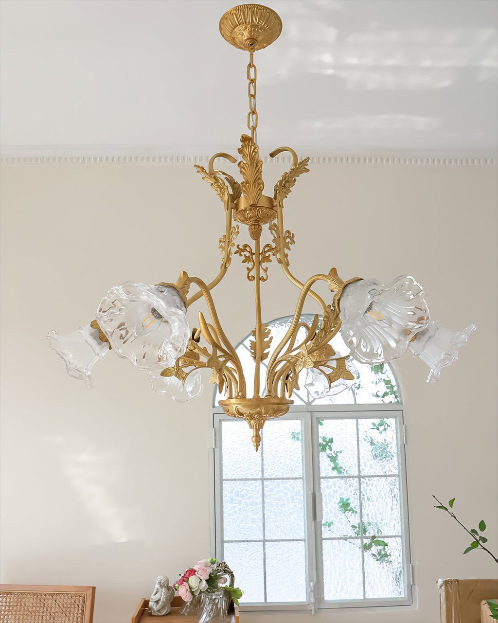 FLORENTINE GILDED BLOOM HANGING LIGHT