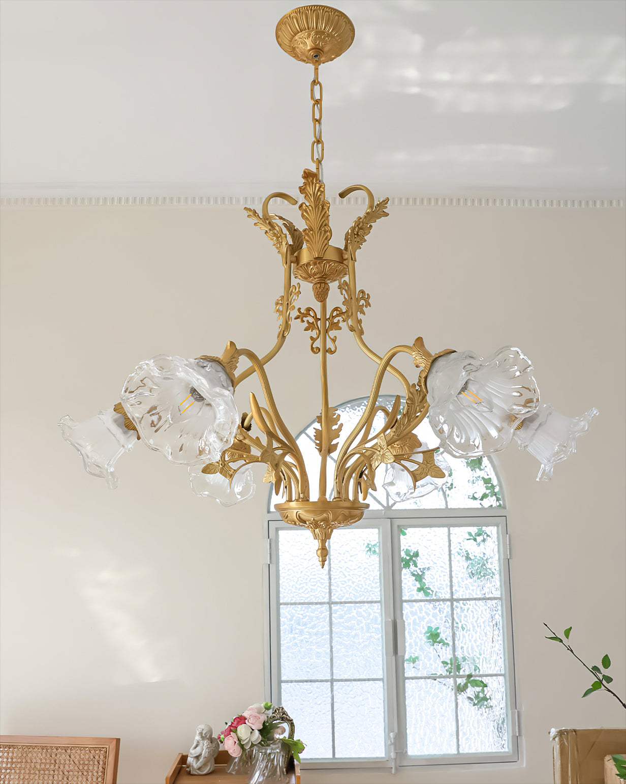 FLORENTINE GILDED BLOOM HANGING LIGHT