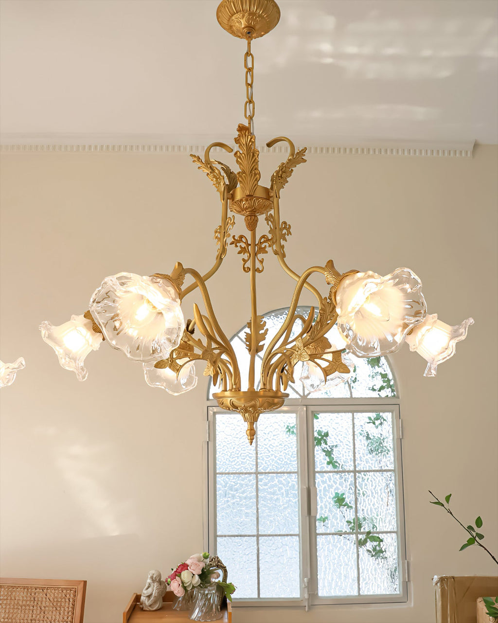 FLORENTINE GILDED BLOOM HANGING LIGHT