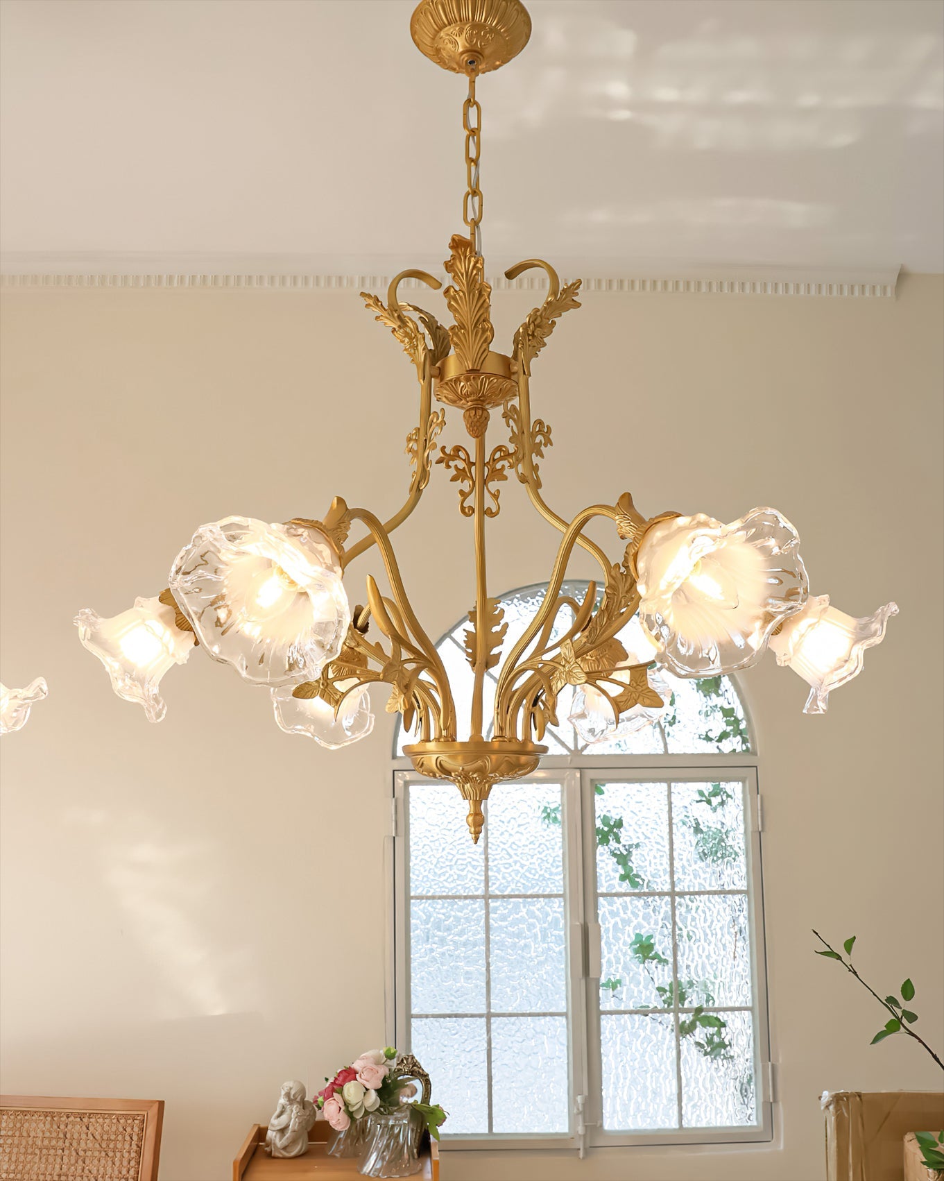 FLORENTINE GILDED BLOOM HANGING LIGHT