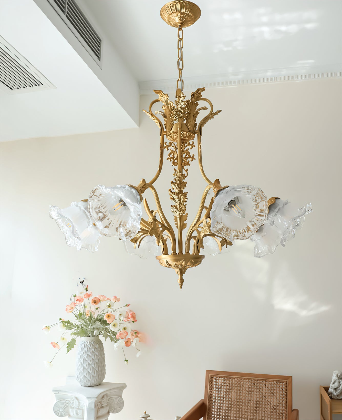 FLORENTINE GILDED BLOOM HANGING LIGHT