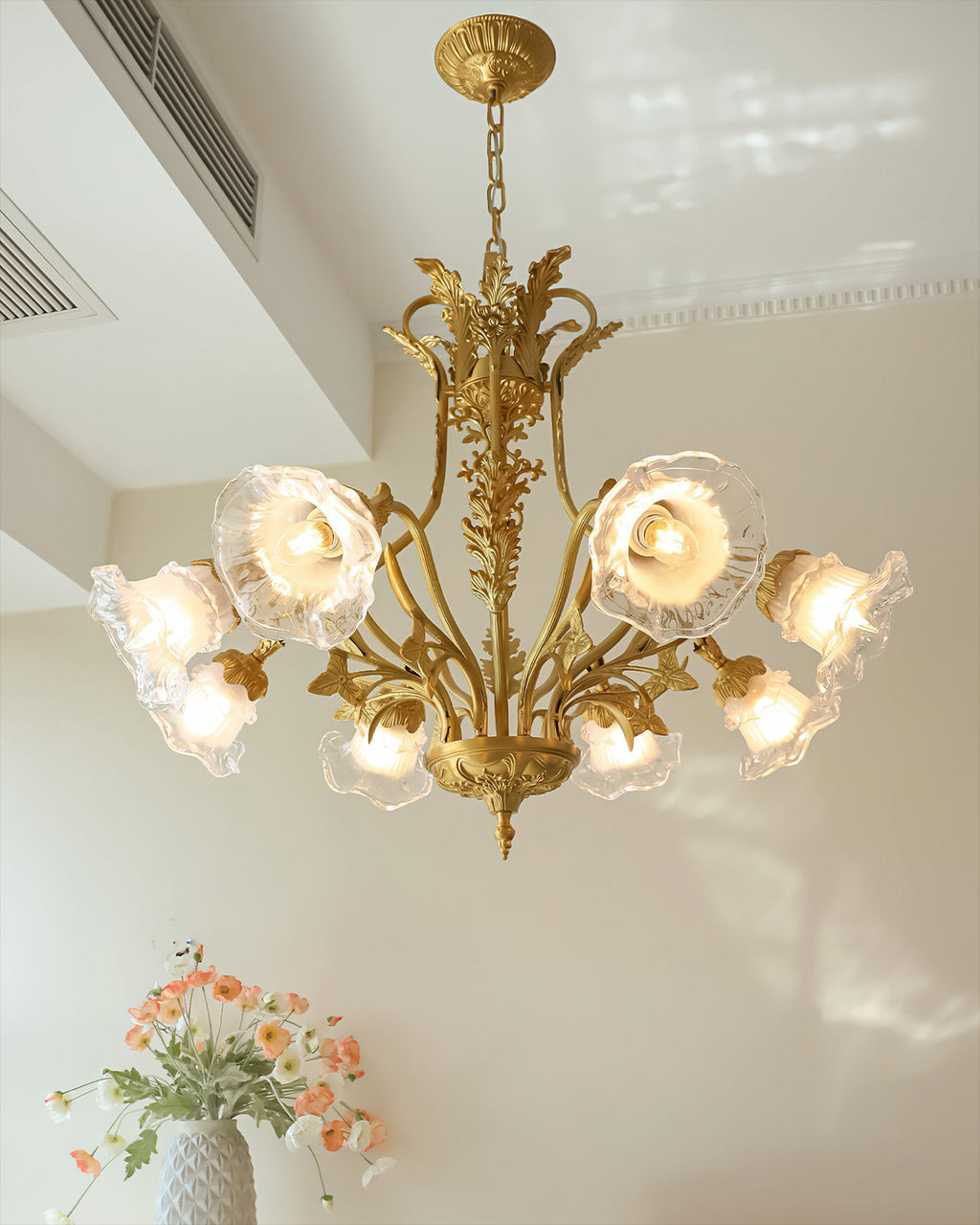 FLORENTINE GILDED BLOOM HANGING LIGHT