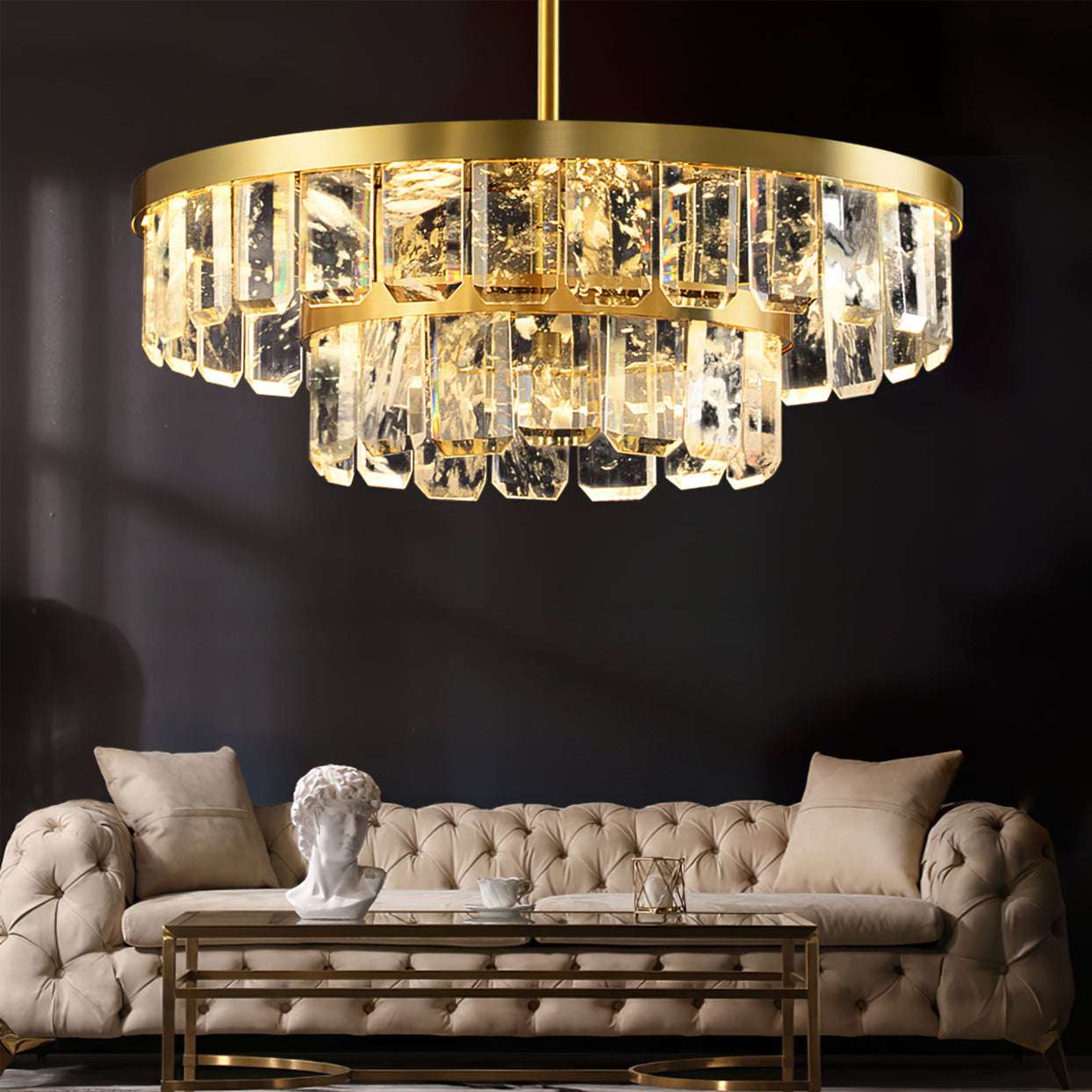 Ravenswood Crystal Cascade Lantern