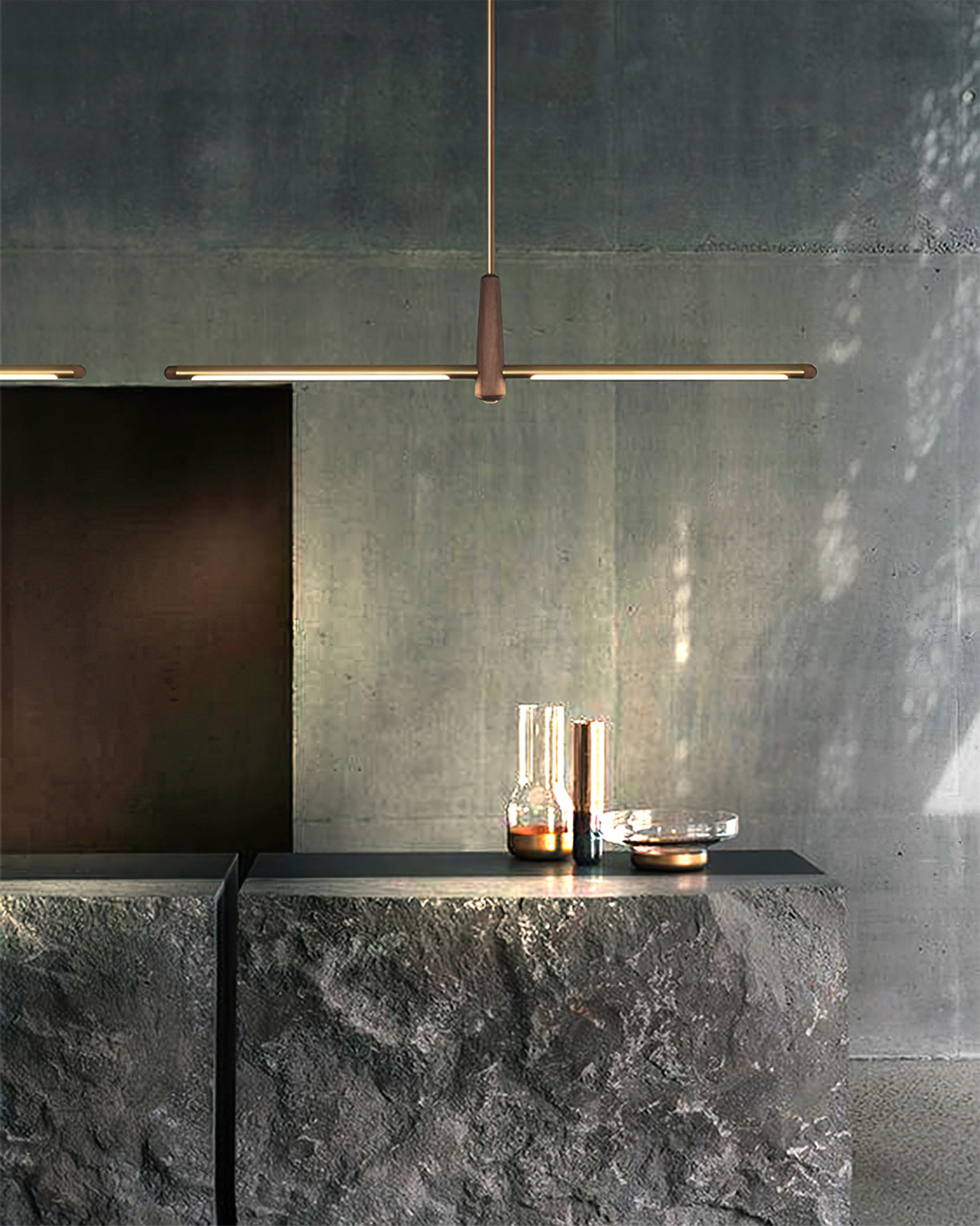 WINTHROP CRYSTAL TEARDROP HANGING LIGHT