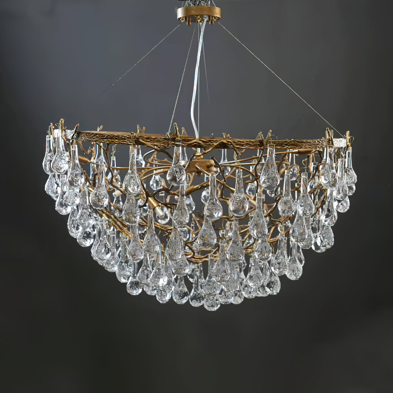 WINTHROP CRYSTAL TEARDROP HANGING LIGHT