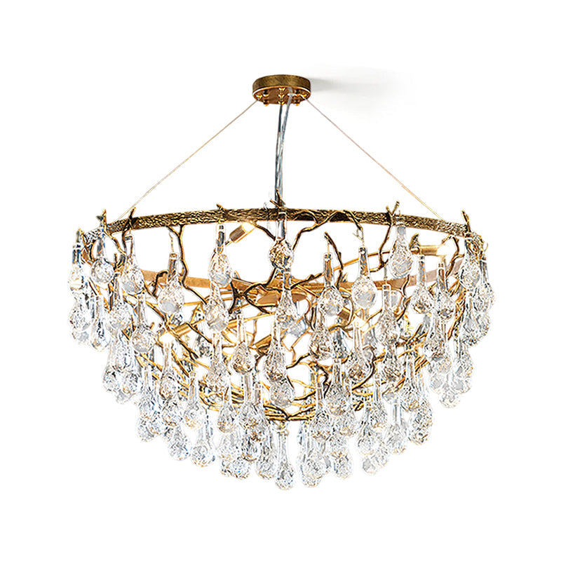 WINTHROP CRYSTAL TEARDROP HANGING LIGHT