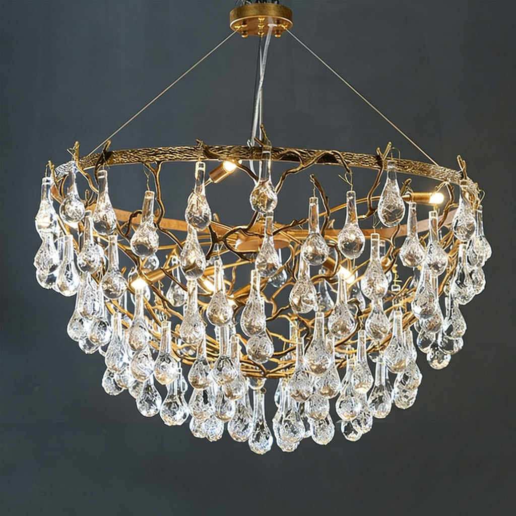 WINTHROP CRYSTAL TEARDROP HANGING LIGHT