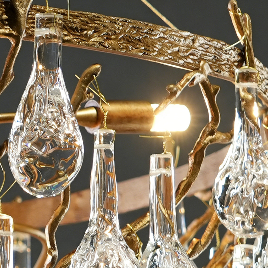 WINTHROP CRYSTAL TEARDROP HANGING LIGHT
