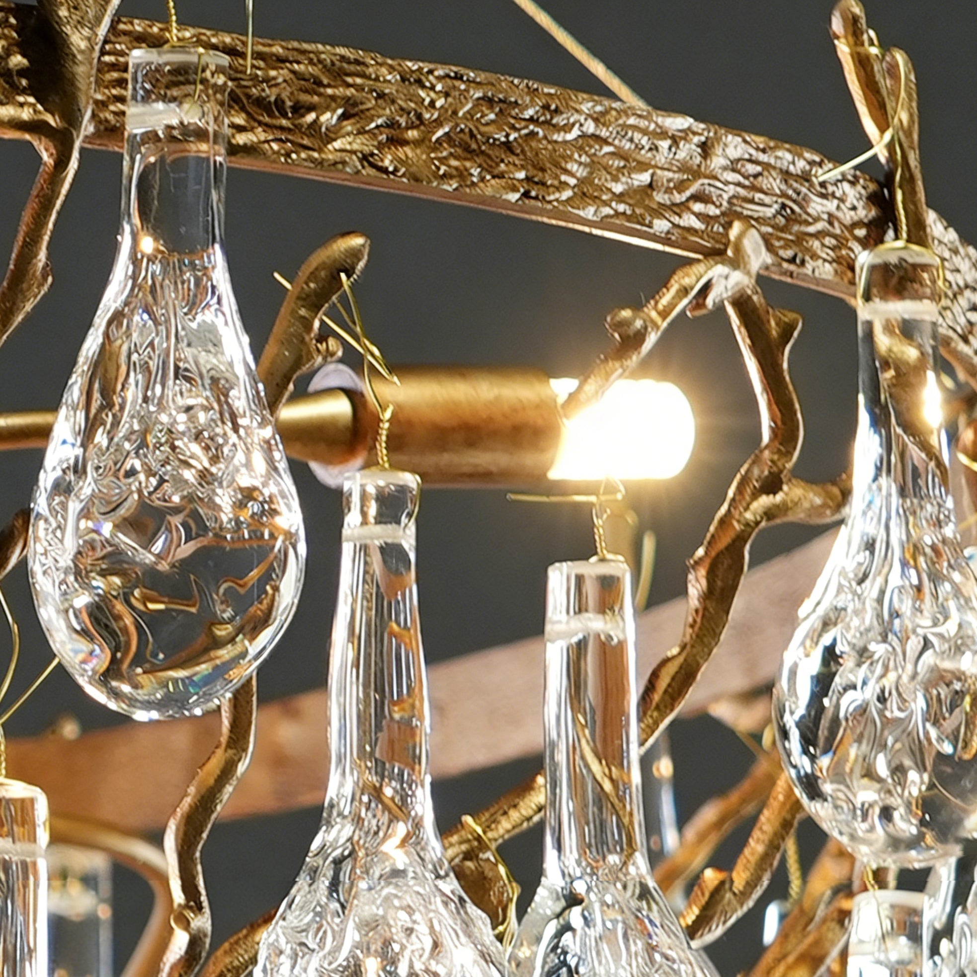 WINTHROP CRYSTAL TEARDROP HANGING LIGHT