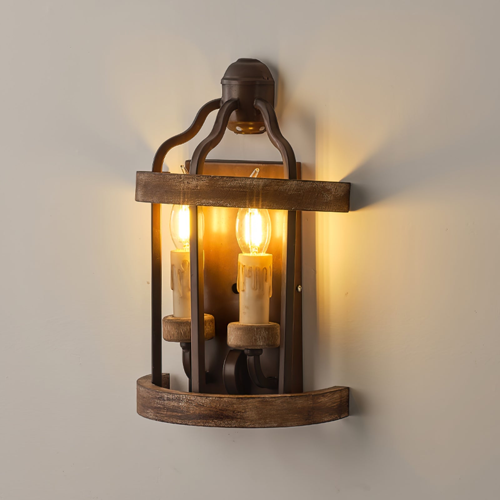 WINCHESTER TWIN FLAME WALL SCONCE