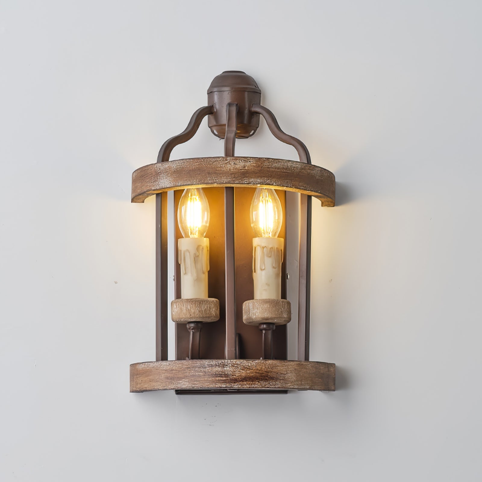 WINCHESTER TWIN FLAME WALL SCONCE