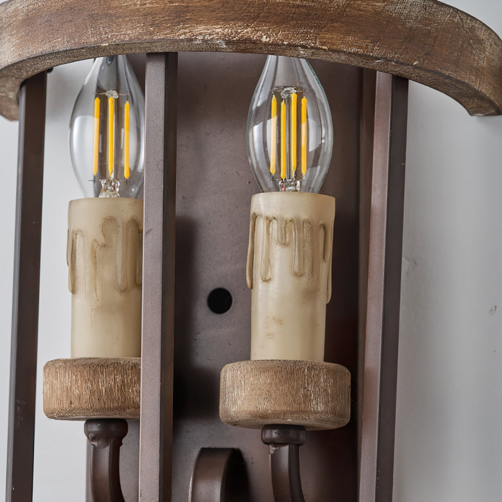 WINCHESTER TWIN FLAME WALL SCONCE